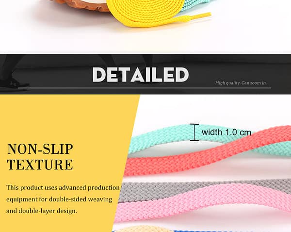 2 - double layer flat laces Material