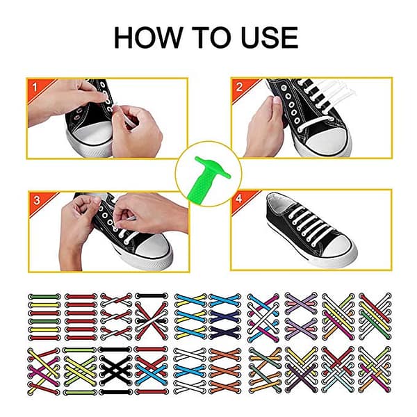 28 - elastic no tie shoelace